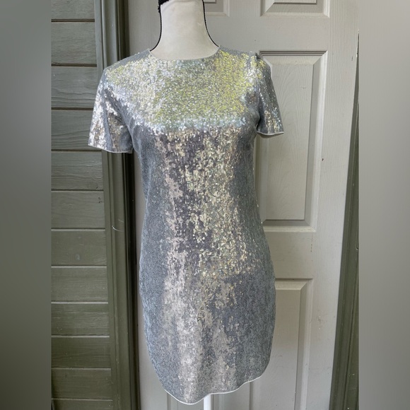 Express Silver sequins Dress. Size S - Picture 1 of 6